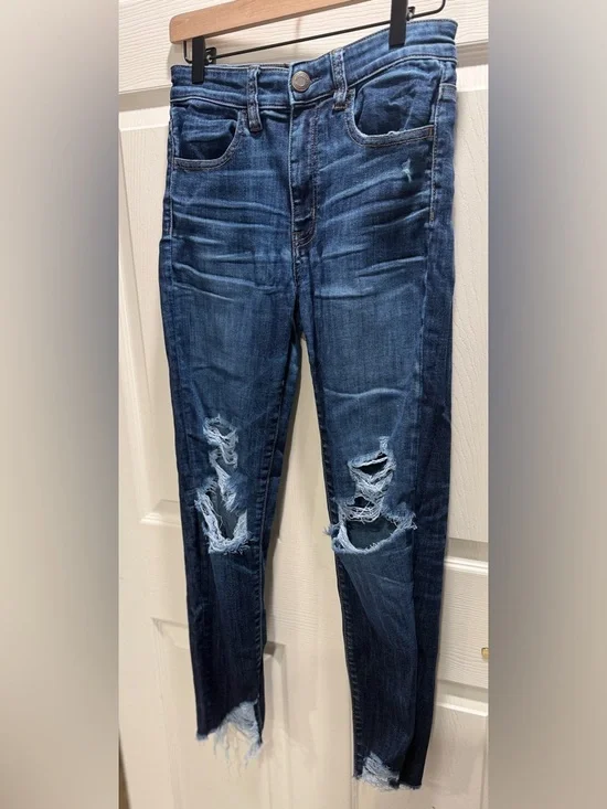American Eagle Hi-Rise Jegging Crop-Women’s Size 6 - Picture 3 of 13